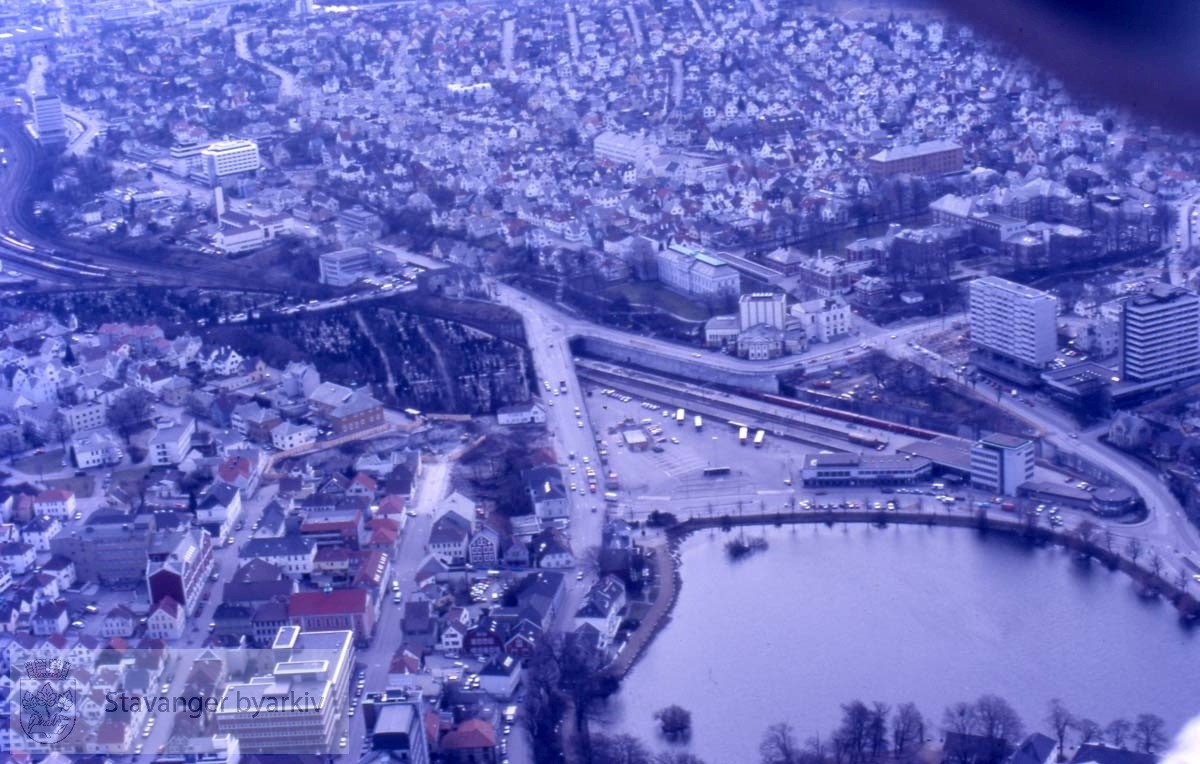 Jernbanestasjonen..Bebyggelse til Kongsgata, Lagårdsveien, Bergelandsgata, Kannikgata, Muségata m.m.