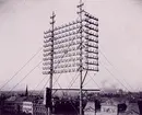 Telefongaljar i Göteborg omkring 1890.