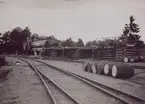 Mobil impregneringsanstalt från Slipers-Aktiebolaget, i Lessebo år 1909.