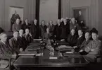 Stockholm. Telegrafstyrelsen jämte distrikts chefer 1942.