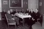 Från fd distriktschef P Goldschmidt. 1940-talet. Hälsingborg d. 28/9 1930. Broström, Edstrand, Ramkvist, O Eklund, Lundeberg, Nilsson, Norén, Goldschmidt, Liebermann och Liedholm.