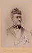 Emelie Ekecrantz år 1889.