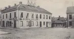 Vykort. Västerås, Stora torget med Telegrafstationen.