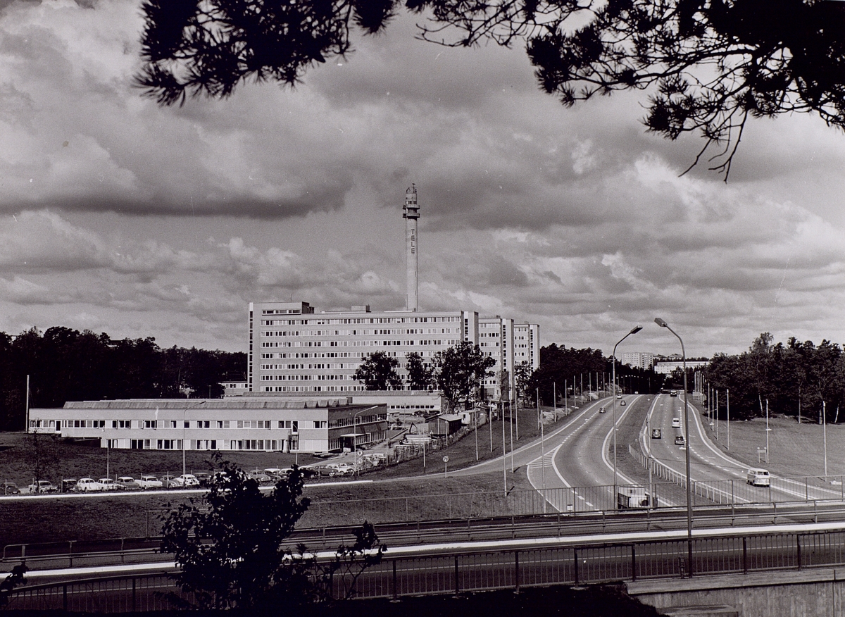 Telestyrelsen i Farsta. Exteriör, 1965.