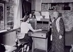 Linanäs telefonstation. År 1951. Interiör.