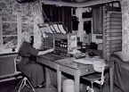 Norra Ljusterö telefonstation. År 1952. Interiör.