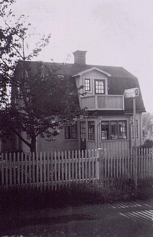 Vendelsö telefonstation. År 1951. Exteriör.