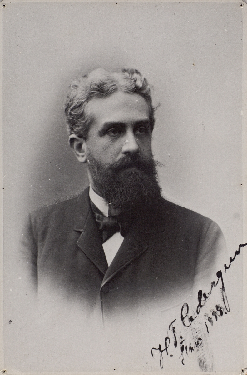 Direktör H T Cedergren 1853 - 1909. Civilingenjör.