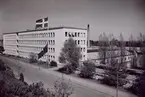 Nynäshamn. Televerkstaden. Nya kontorsbyggnaden, färdig 1940, påbyggd med 2 våningar 1963.