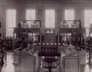 Motala. Manöver- och kontrollbordet vid Motala rundradiostation 1930.