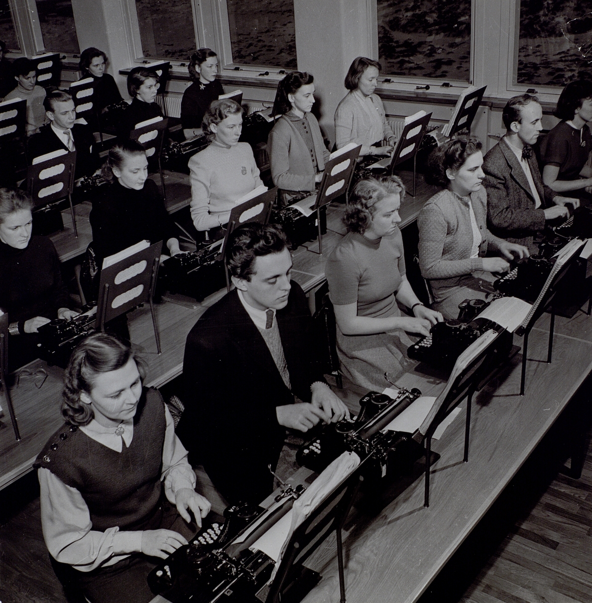 Maskinskrivningssalen, Teleskolan.
