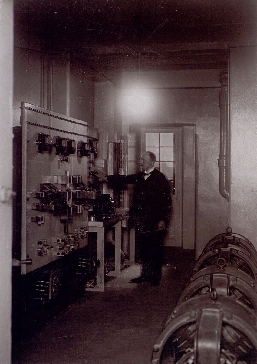 Östermalms telefonstation, Sibyllegatan 24, år 1910.