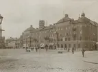 Gävle telefonstation år 1900. Exteriör. Stationen flyttades hit 23.12.1898.