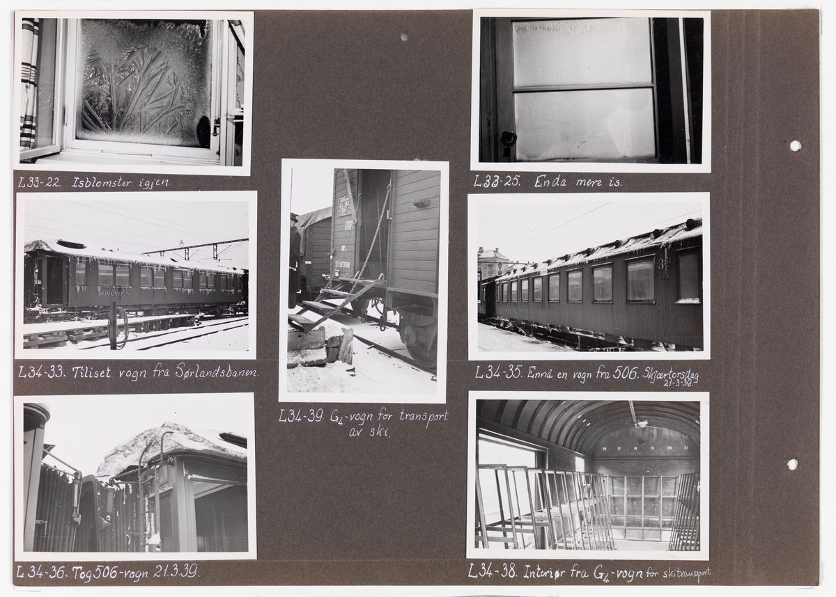 Adolf Bechs fotoalbum fra 1939-1940. Bech var kontorsjef ved transportkontoret i generaldirektoratet for Norges Statsbaner. 

Enkeltbilder fra albumet er publisert på reg.nr. UHB-105-0002 - UHB-105-0141.