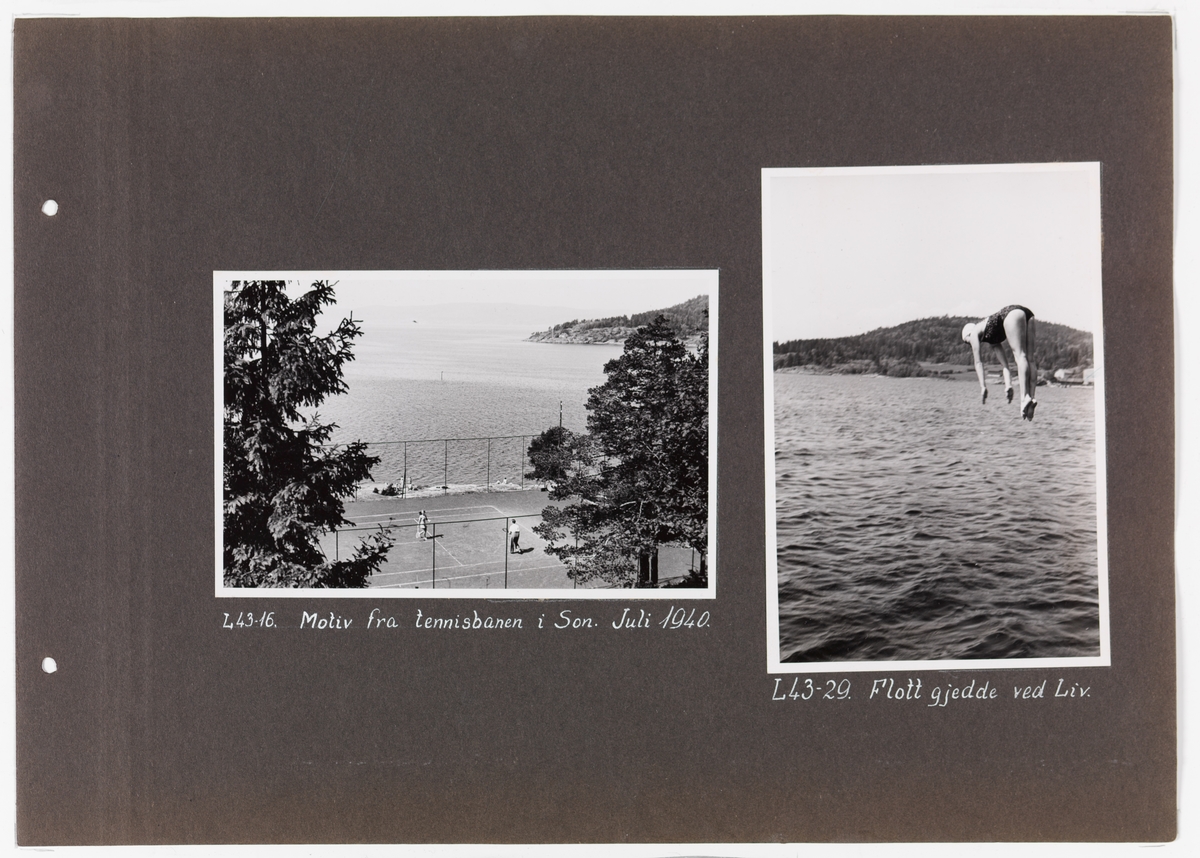 Adolf Bechs fotoalbum fra 1939-1940. Bech var kontorsjef ved transportkontoret i generaldirektoratet for Norges Statsbaner. 

Enkeltbilder fra albumet er publisert på reg.nr. UHB-105-0002 - UHB-105-0141.