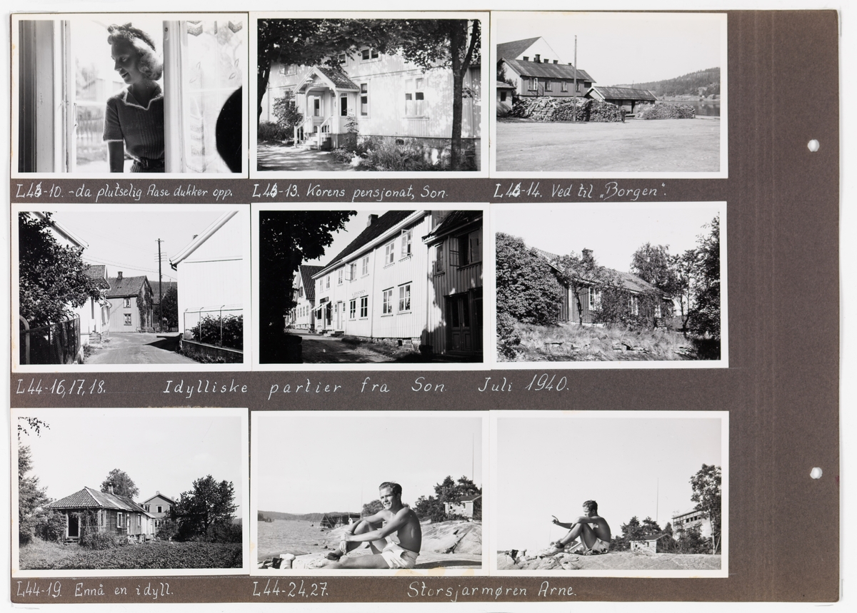 Adolf Bechs fotoalbum fra 1939-1940. Bech var kontorsjef ved transportkontoret i generaldirektoratet for Norges Statsbaner. 

Enkeltbilder fra albumet er publisert på reg.nr. UHB-105-0002 - UHB-105-0141.