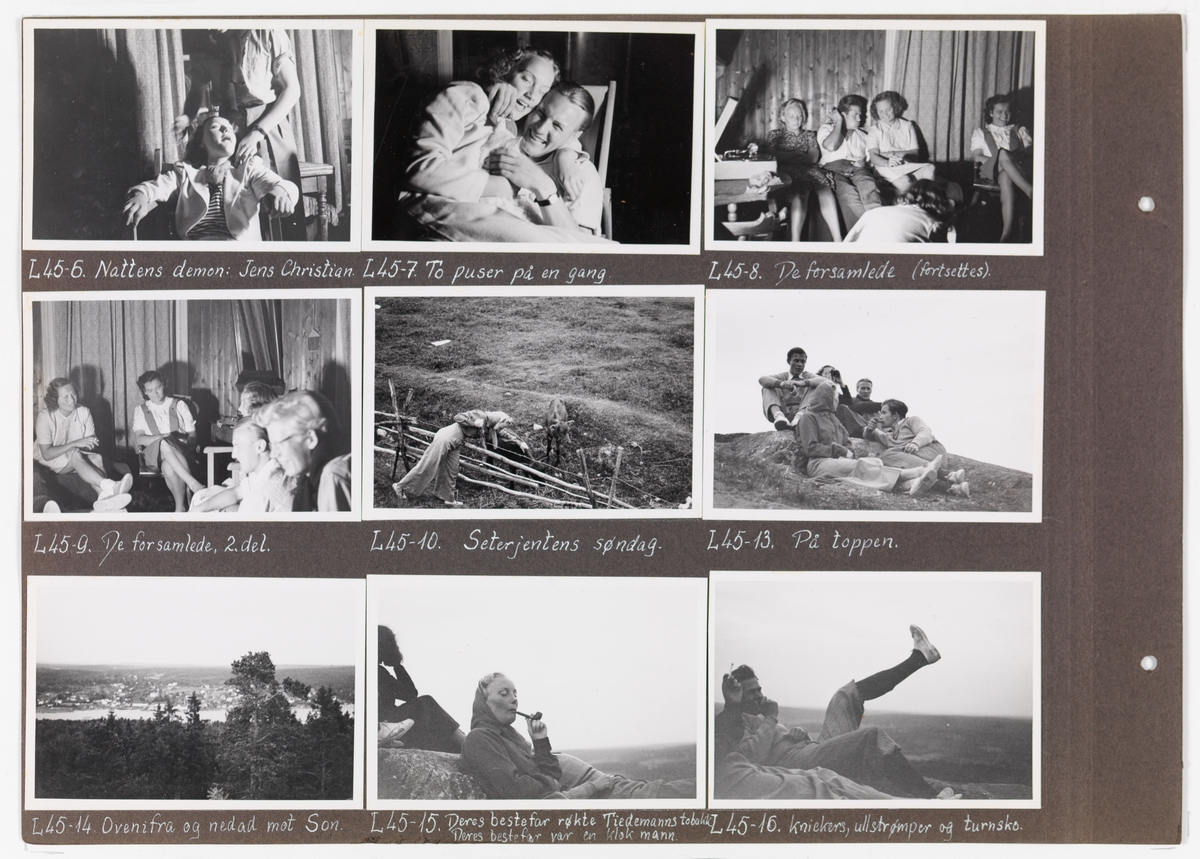 Adolf Bechs fotoalbum fra 1939-1940. Bech var kontorsjef ved transportkontoret i generaldirektoratet for Norges Statsbaner. 

Enkeltbilder fra albumet er publisert på reg.nr. UHB-105-0002 - UHB-105-0141.