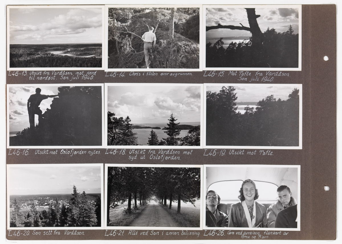Adolf Bechs fotoalbum fra 1939-1940. Bech var kontorsjef ved transportkontoret i generaldirektoratet for Norges Statsbaner. 

Enkeltbilder fra albumet er publisert på reg.nr. UHB-105-0002 - UHB-105-0141.