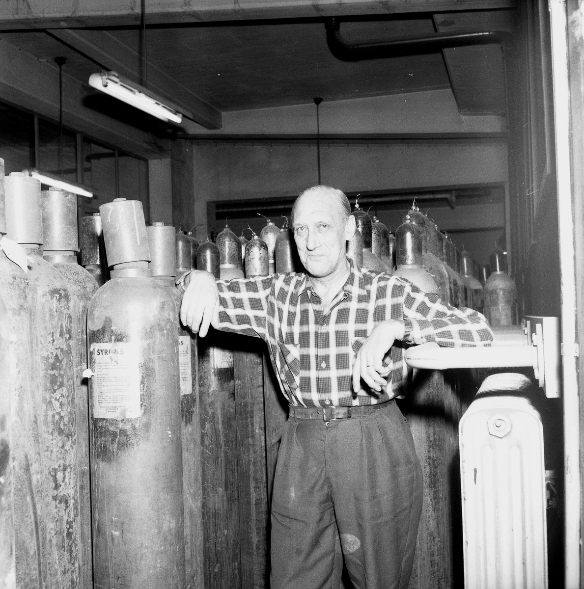 50 år på syrgasfabrik.
28 oktober 1958.