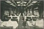 I matsalen på Statens Järnvägar, SJ restaurangvagn ABo3.