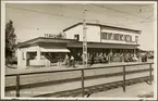 Stationshuset med servering i Roslags Näsby.