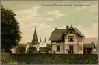 Varnhems Klosterkyrka och Järnvägsstation.