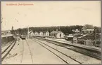 Vy på stationsbangård och perrong i Slottsbron.