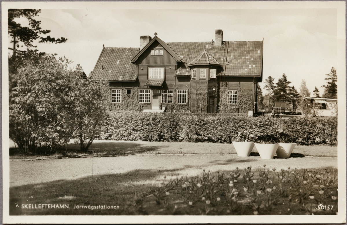 Järnvägsstationen i Skelleftehamn.