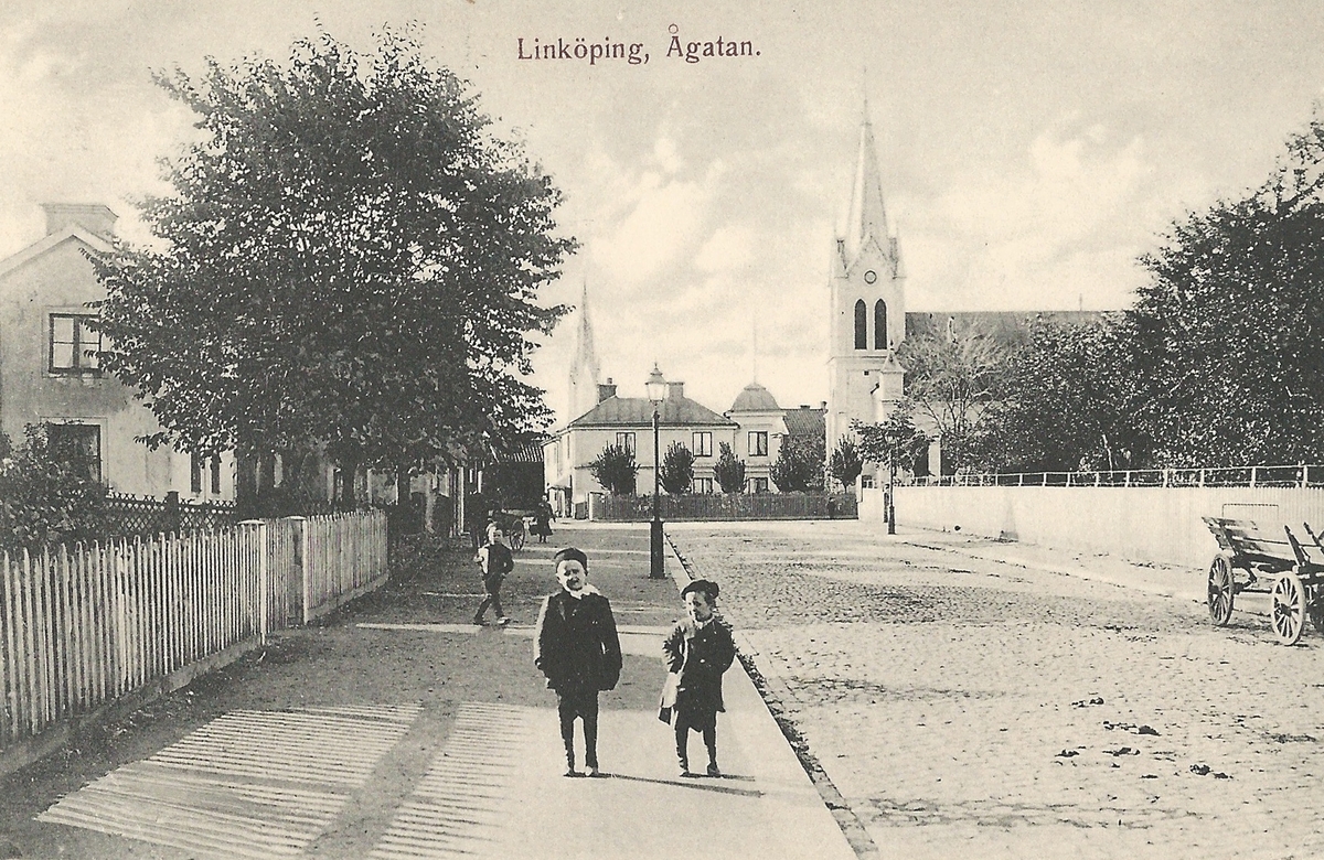 Ågatan i Linköping -Bild Linköping / DigitaltMuseum