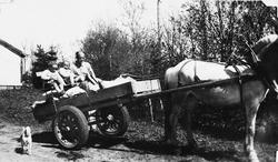 Tormod Lende (1912 - 1887) med sønene Tore (1945 - 2008) og 