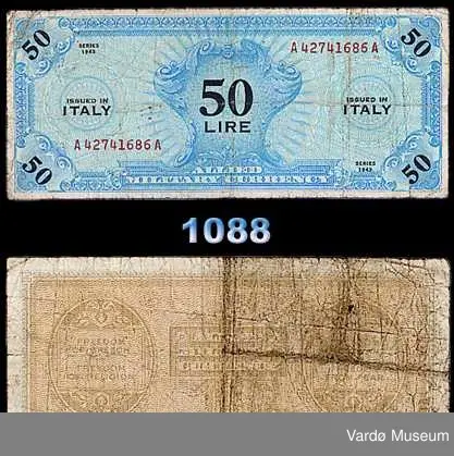 50 lire. Italia.