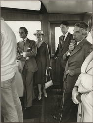 Kung Carl Gustaf XVI och Drottning Silvia på bogserbåt "Sims