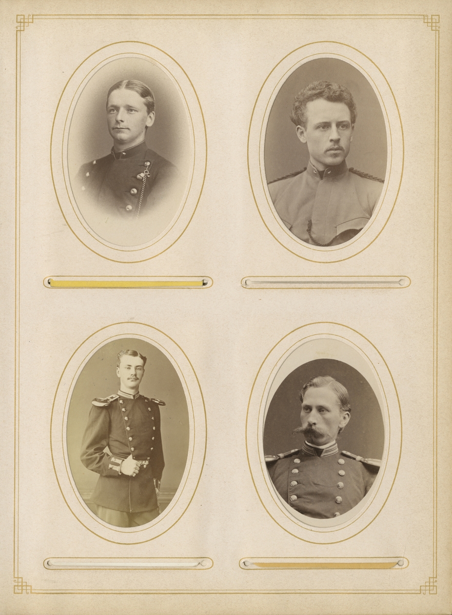 Porträtt av Carl Amandus Hallin, officer vid Skaraborgs regemente I 9.

Se även bild AMA.0002077, AMA.0006718, AMA.0007588 och AMA.0007592.