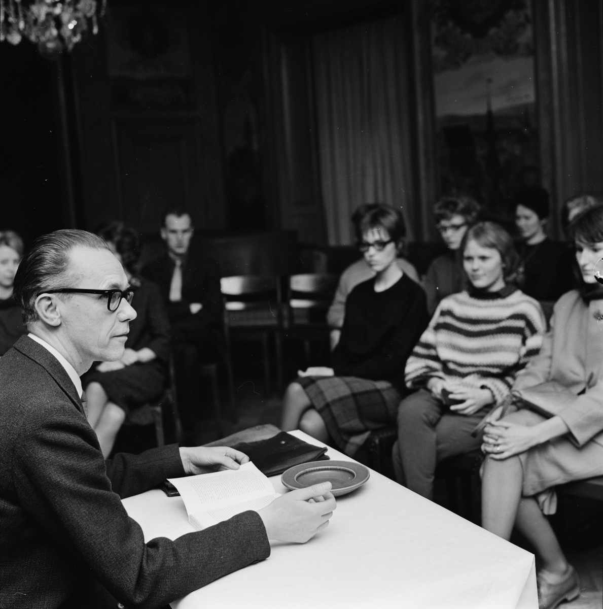 "Pedagogisk Arnér hos Litteraturklubben", Uppsala 1963