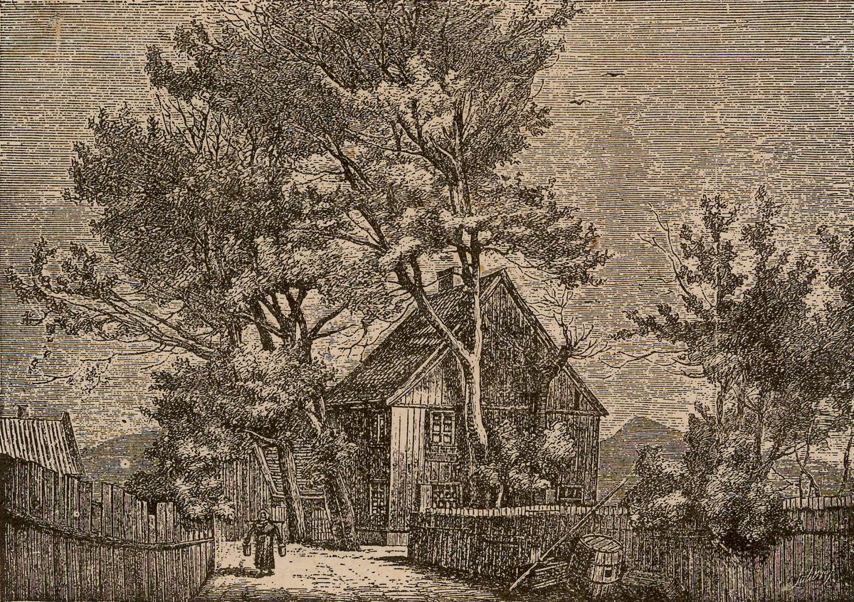 hus, tønne, kone, vassåk
