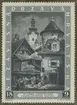 Frimärke ur Gösta Bodmans filatelistiska motivsamling, påbörjad 1950.
Frimärke från Kroatien, 1943. Motiv av kyrkan St. Marie och Cistercienserklostret år 1650. 