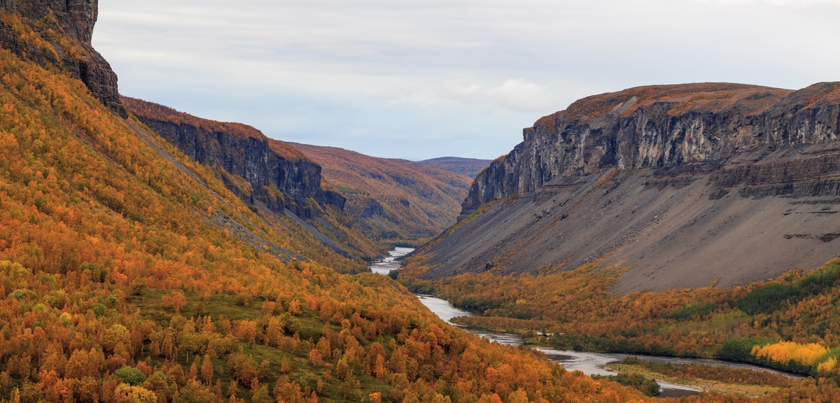 Elvegjelet i Sautso, også kalla Alta Canyon.