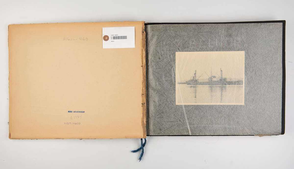 Album med fotografier av reiser med M/S 'Belnor' i 1952