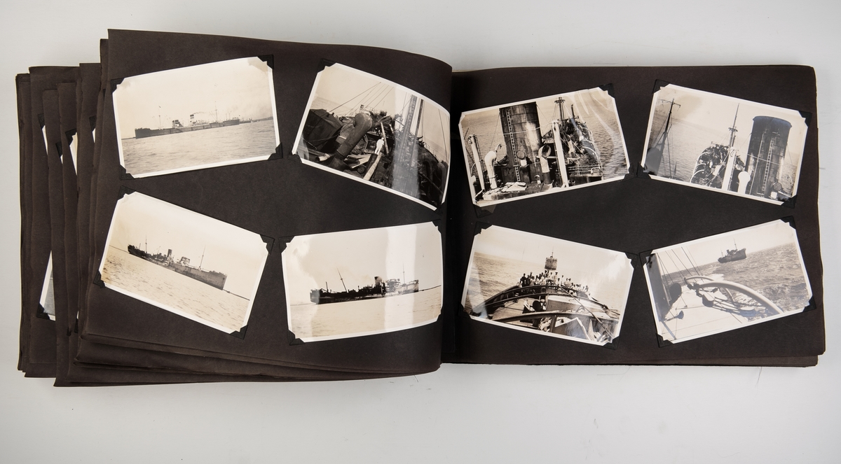 Album med fotografier fra virksomheten til The Shanghai Tug & Lighter Company. Inneholder bl.a. en billedoversikt over The Shanghai Tug & Lighter Company's flåte i 1924, samt billedserier av skip i nødsituasjoner og under berging. Blant skipene er 'Hervar', 'Solvær', 'Antarctic', 'Beldagny', og 'Valuta'