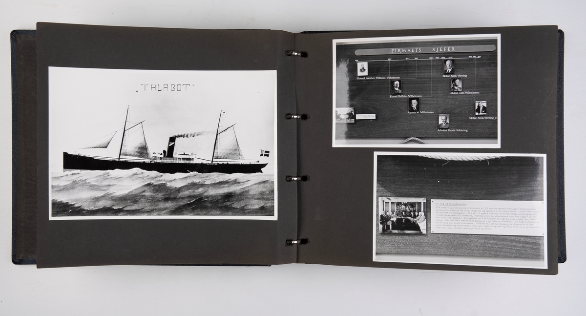 Album om Wilh. Wilhelmsens 100-års jubileum 1961 : fra utstillingen på Vestfold fylkesmuseum i Tønsberg.