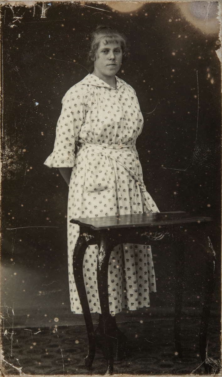Bilder fra Sveum av Søndre Tomter g/br.nr 60/5. Mikkel og Syverine Sveums familie? Husmannsfolk i Sveum i fra 1882.