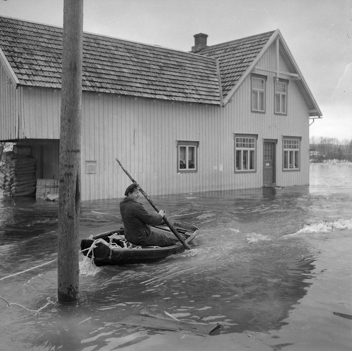 Flom og isgang ved Rolset i Selbu (kopi)