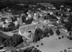 Flygfoto över Rydaholm i Värnamo kommun, Jönköpings län. Nr 1624/1958