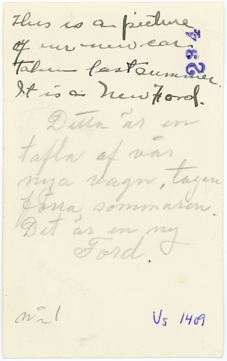 "It is a new Ford. Det är en ny Ford."