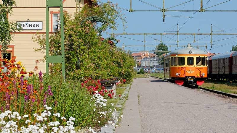 Motorvagn för oelektrifierade linjer, SJ Y6 1109. Tidigare littera SJ YBo6 nr 1109. I lätt renoverat 1970-tals utförande.