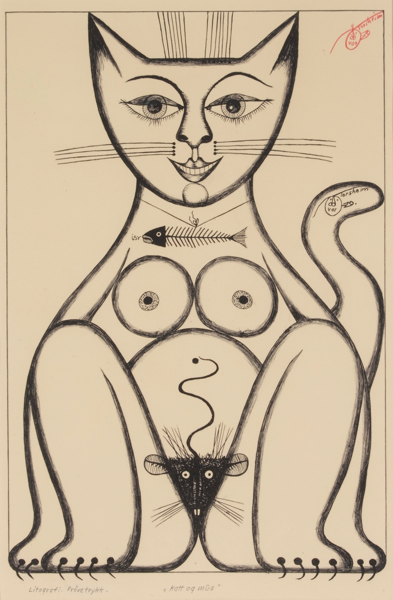 Katt og mus [Grafikk]