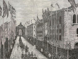 Kronprins Gustav og Kronprinsesse Victorias inntog i Christi