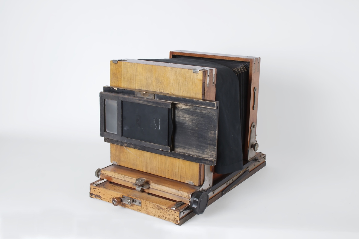 Atelierkamera, enkeltkassett med tredeling.