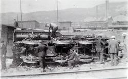 Smalsporet damplokomotiv type XXIIId nr. 84etter at et perso