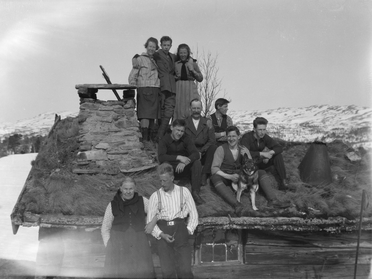 Folk på tur i Trollheimen.